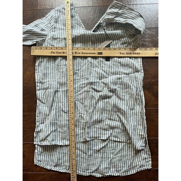 Tahari Womens Long Line 100% Lien Pull Over Top NWT Sz Small - Picture 7 of 9